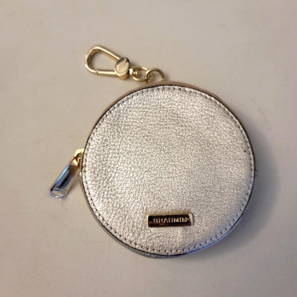Brahmin NWT Moonlit Platinum Coinpurse